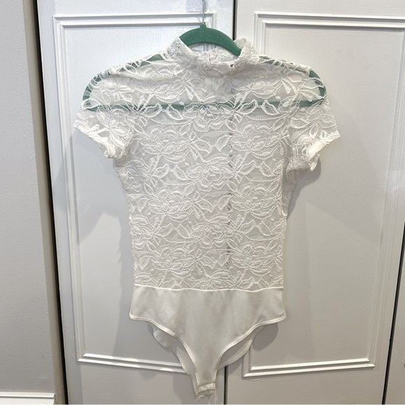 Design Lab by Lord and Taylor Lace Bodysuit - Picture 2 of 6